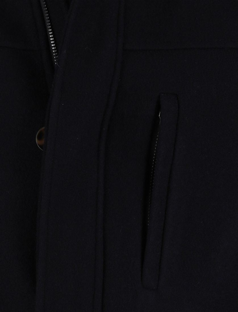 Scotland Blue winterjas effen donkerblauw borstzak normale fit