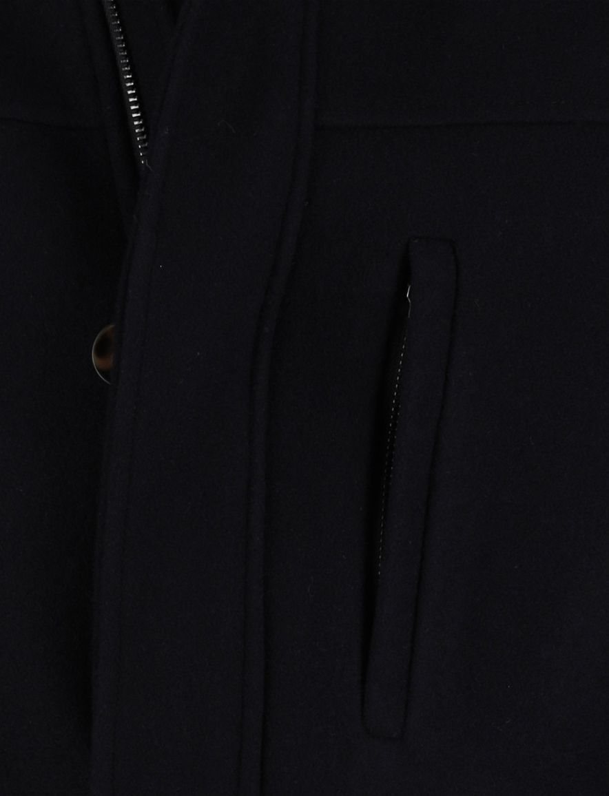 Scotland Blue winterjas effen donkerblauw normale fit borstzak