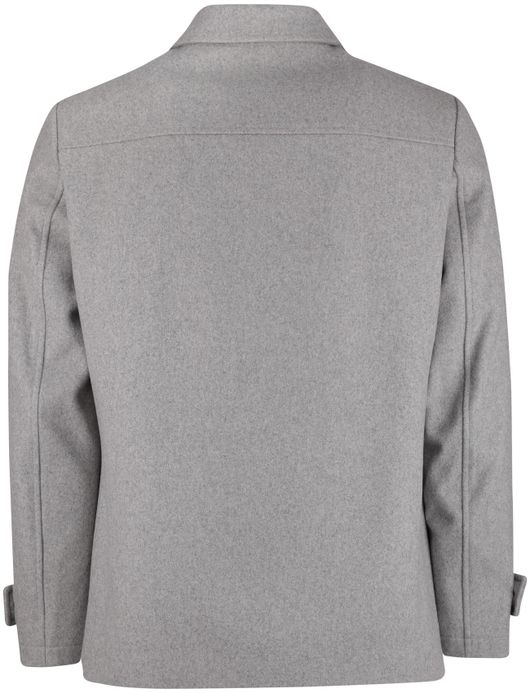 Scotland Blue winterjas effen grijs borstzak normale fit