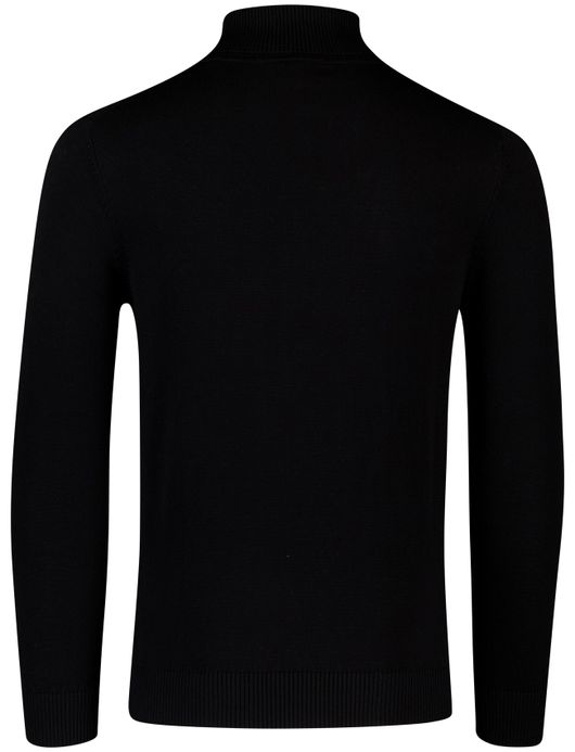 Scotland Blue coltrui zwart effen