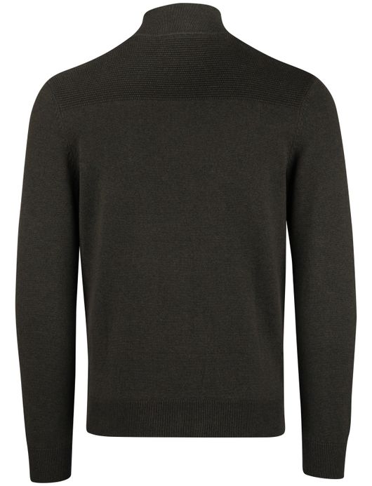 Scotland Blue Half Zip trui donkergroen rits