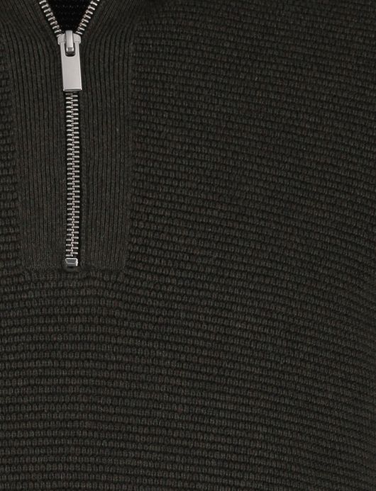 Scotland Blue Half Zip trui donkergroen rits