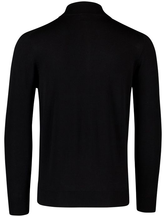 Scotland Blue hince half zip trui zwart