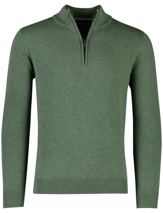 Scotland Blue hince half zip trui groen
