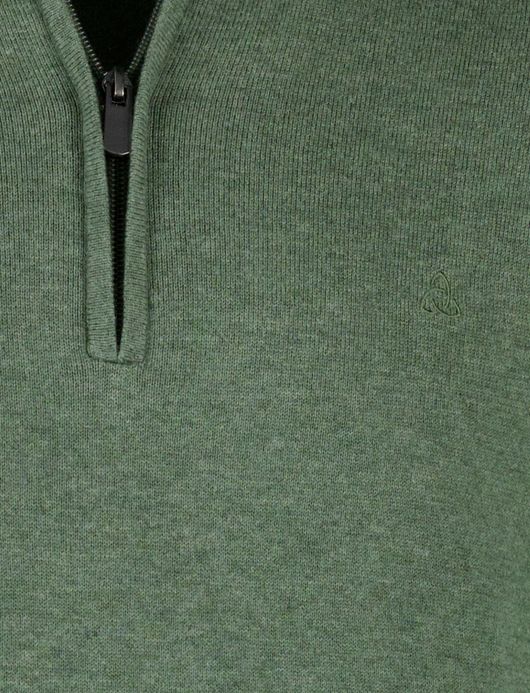 Scotland Blue hince half zip trui groen