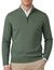 Scotland Blue half zip trui effen groen normale fit