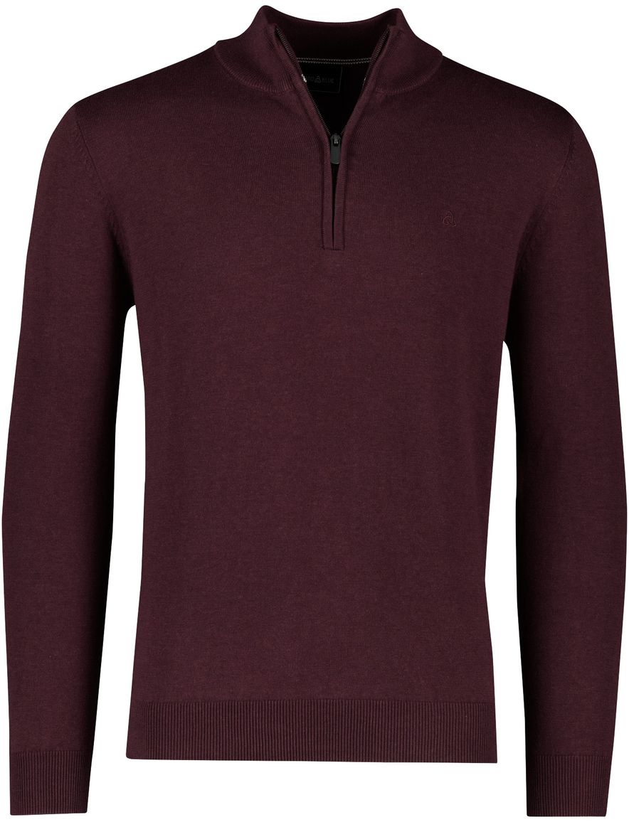 Scotland Blue effen rood normale fit katoen