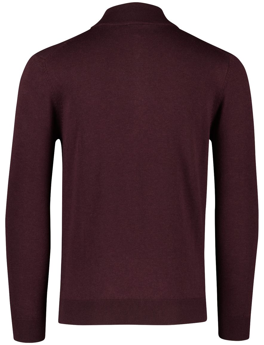 Scotland Blue effen rood normale fit katoen