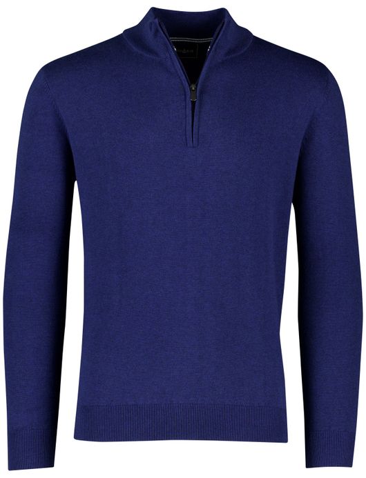 Scotland Blue hince half zip trui royaal blauw