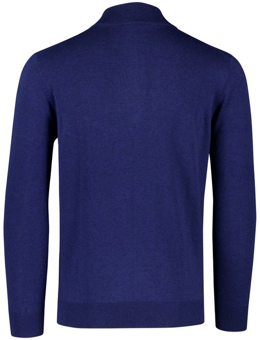 Scotland Blue hince half zip trui royaal blauw