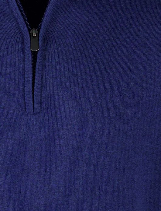 Scotland Blue hince half zip trui royaal blauw