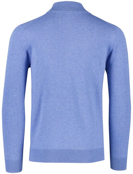 Scotland Blue hince half zip trui blauw