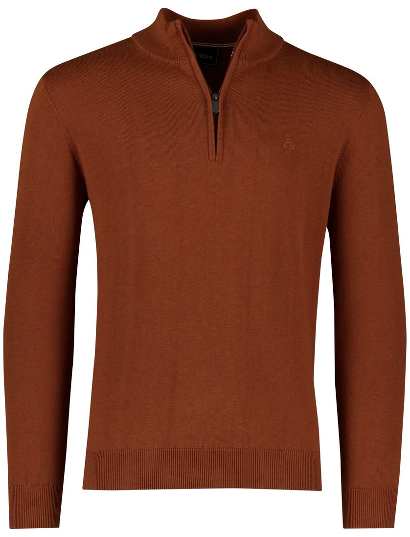 Scotland Blue bruin effen katoen normale fit