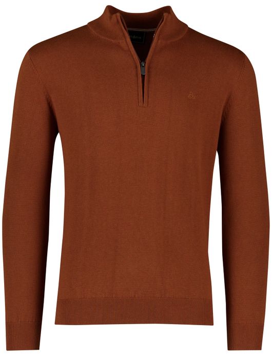 Scotland Blue hince half zip trui bruin