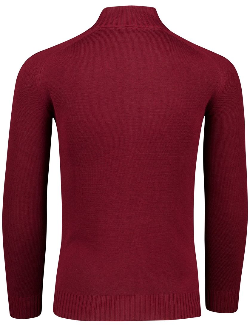 Scotland Blue vest effen bordeaux normale fit