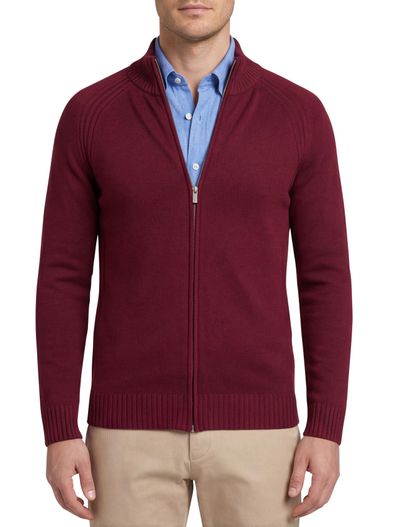 Scotland Blue Scotland Blue vest effen bordeaux normale fit