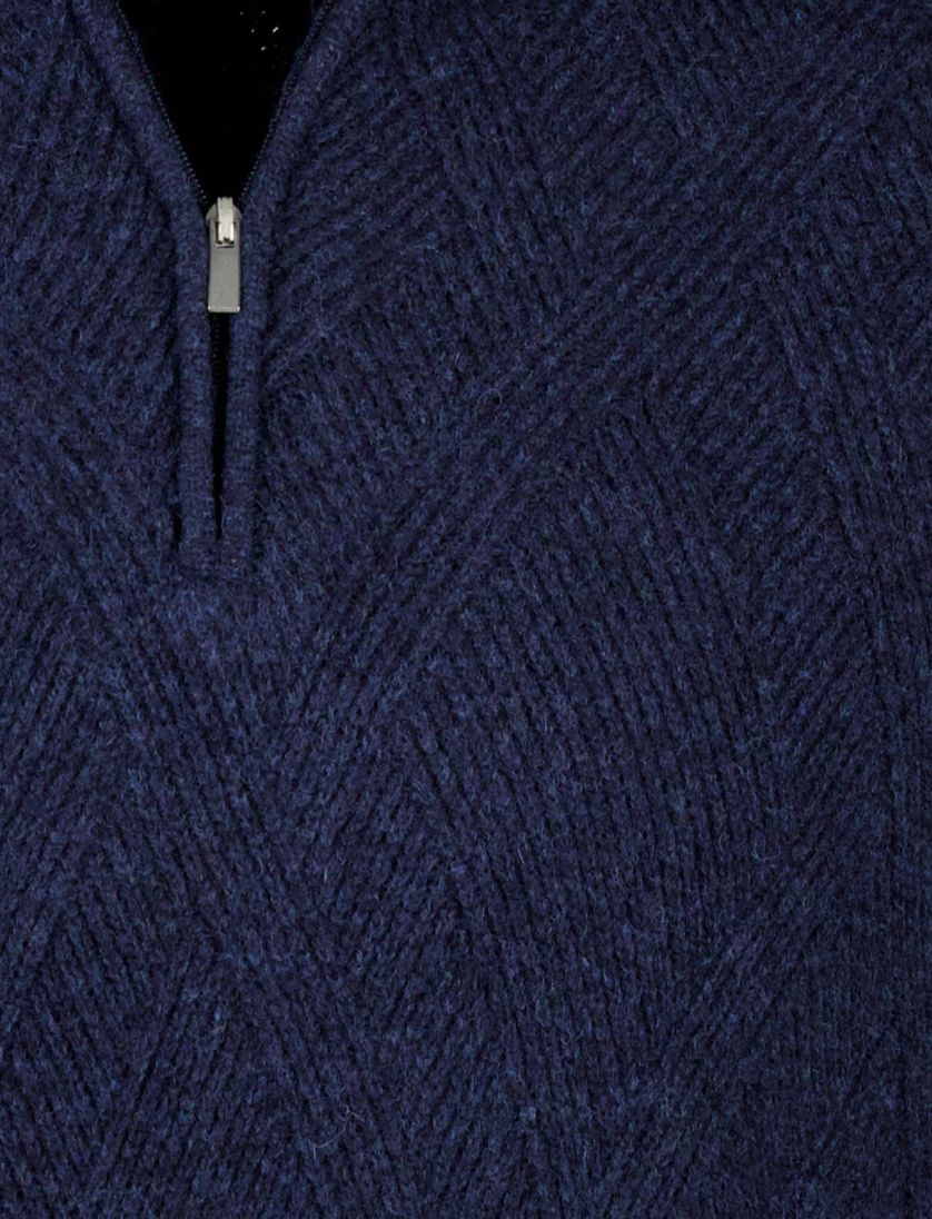 Scotland Blue trui effen navy