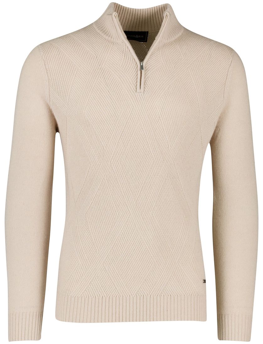 Scotland Blue beige pullover normale fit