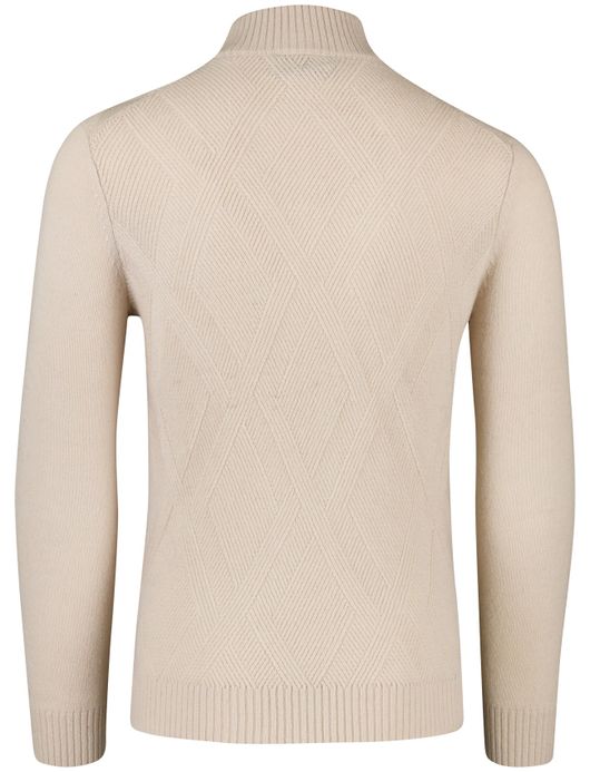 Scotland Blue Otto Pullover beige half zip