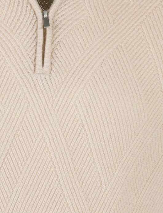 Scotland Blue Otto Pullover beige half zip