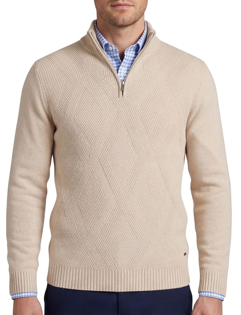 Scotland Blue beige pullover normale fit