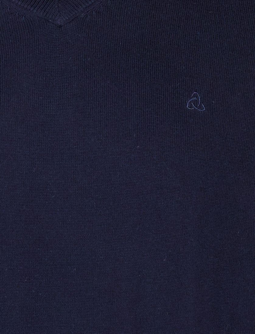 trui Scotland Blue donkerblauw katoen