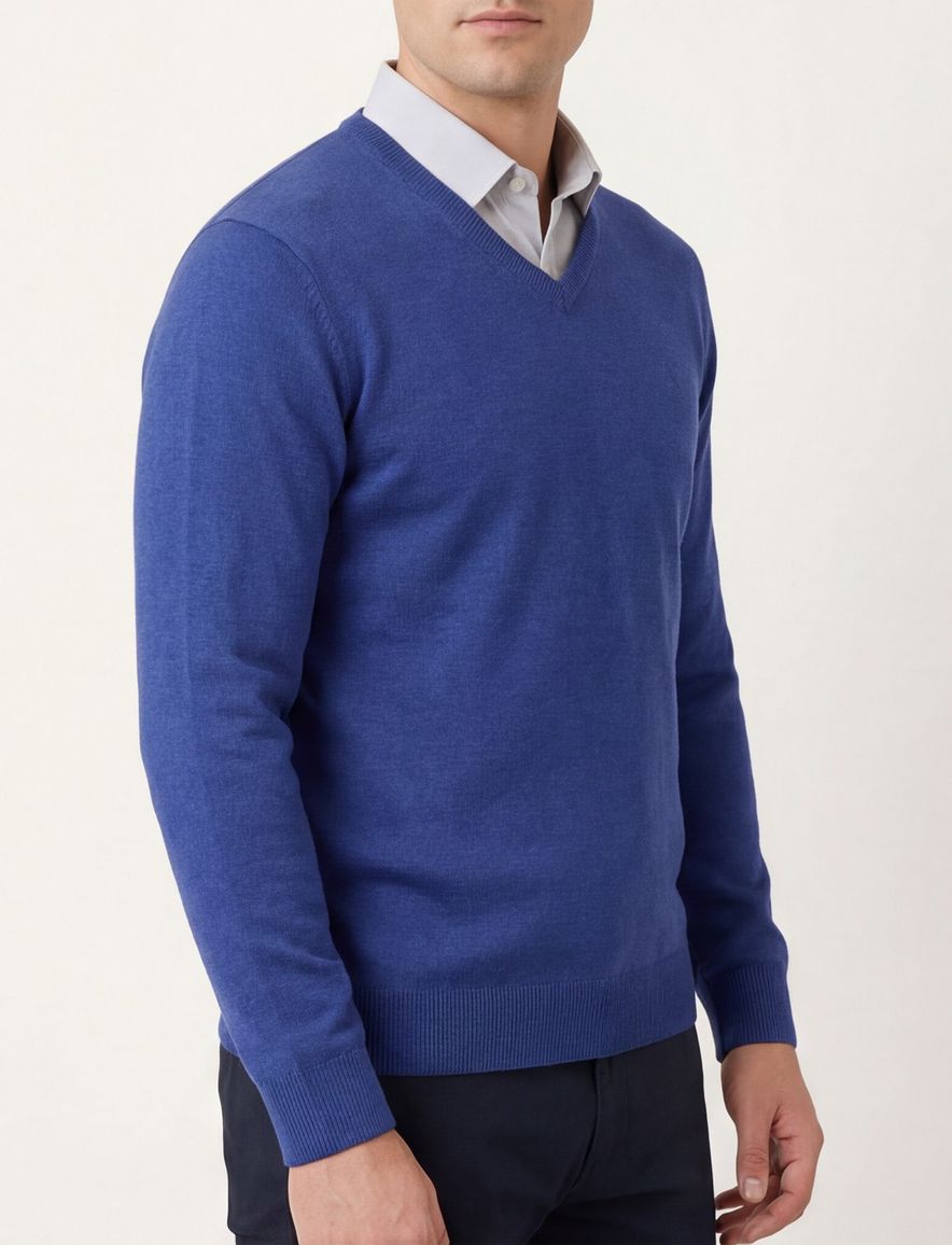 Scotland Blue trui blauw katoen