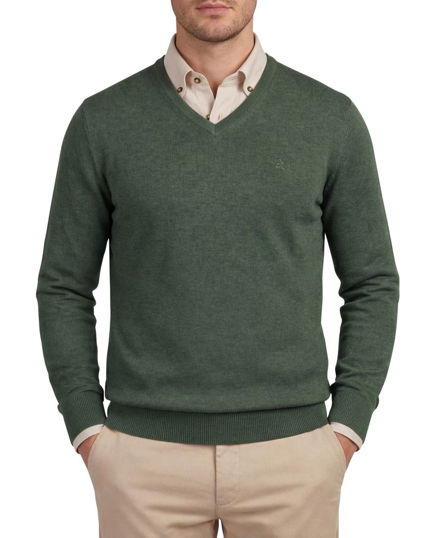 Scotland Blue trui groen katoen