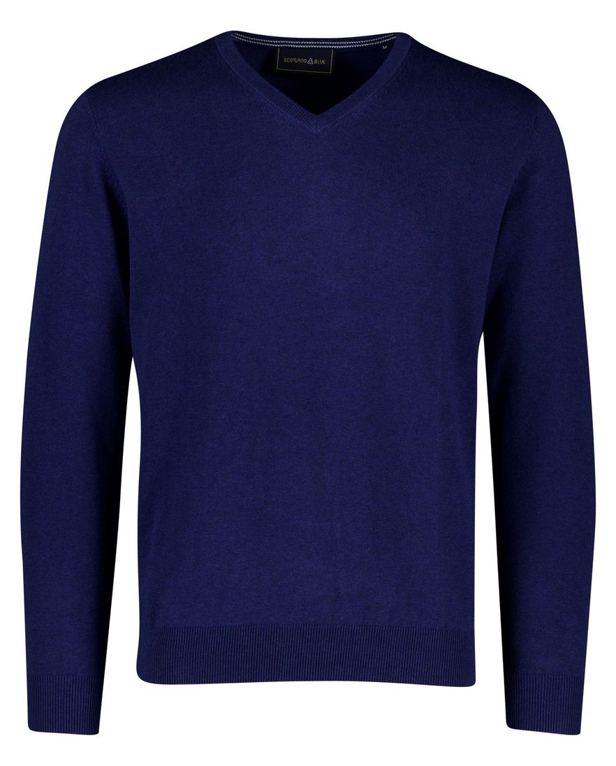 Scotland Blue trui donkerblauw katoen