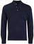 Scotland Blue Polo lange mouw donkerblauw borstzak