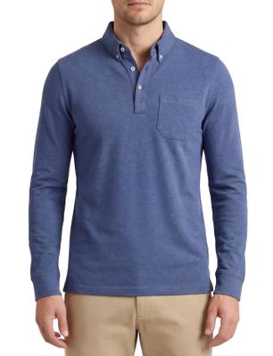 Scotland Blue Scotland Blue poloshirt normale fit effen blauw