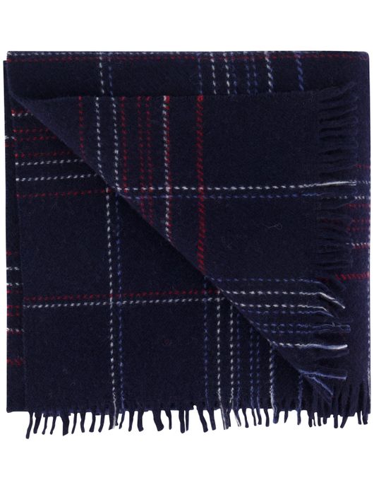 Pierre Cardin sjaal donkerblauw geruit