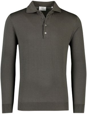 Born With Appetite Anton polo lange mouw Born with Appetite merinowol groen