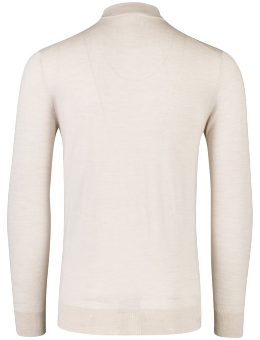 Born with appetite beige trui merinowol