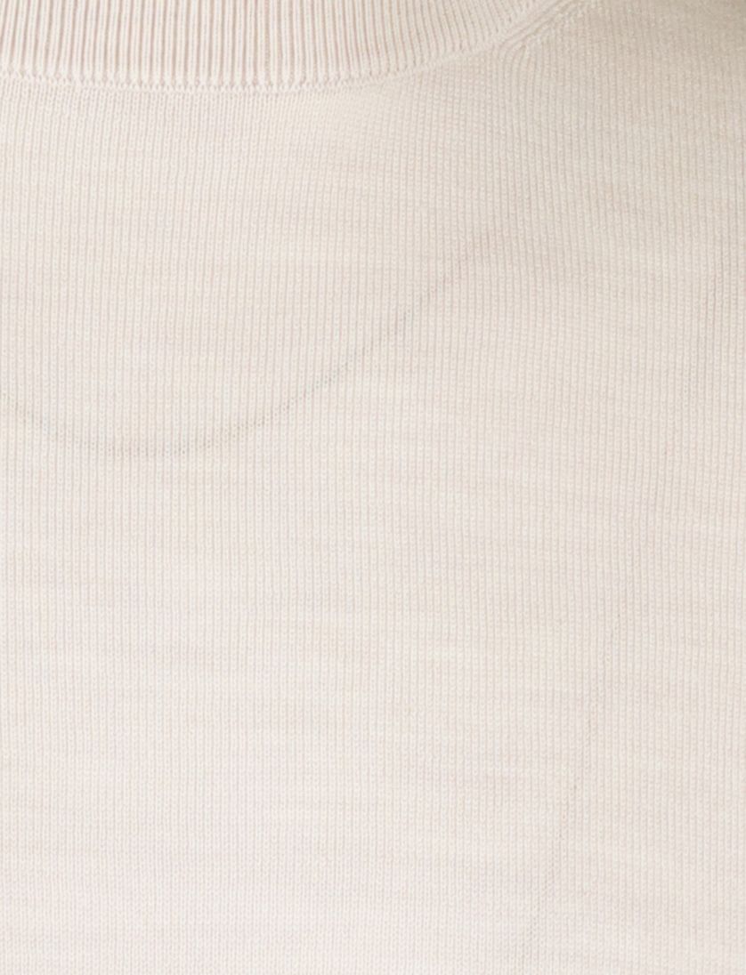 Born with appetite beige trui effen