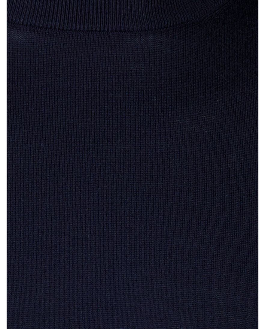 Born with appetite trui navy effen merinowol