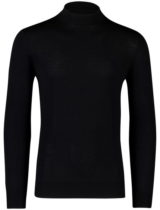 Born with appetite turtle neck trui zwart