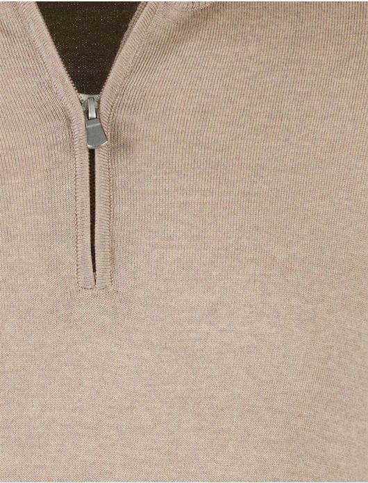 Born With Appetite half zip trui bruin