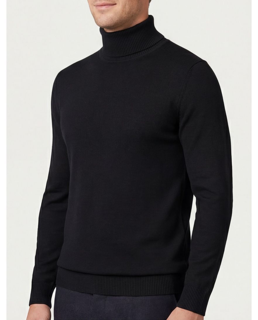 Born with appetite coltrui zwart effen merinowol