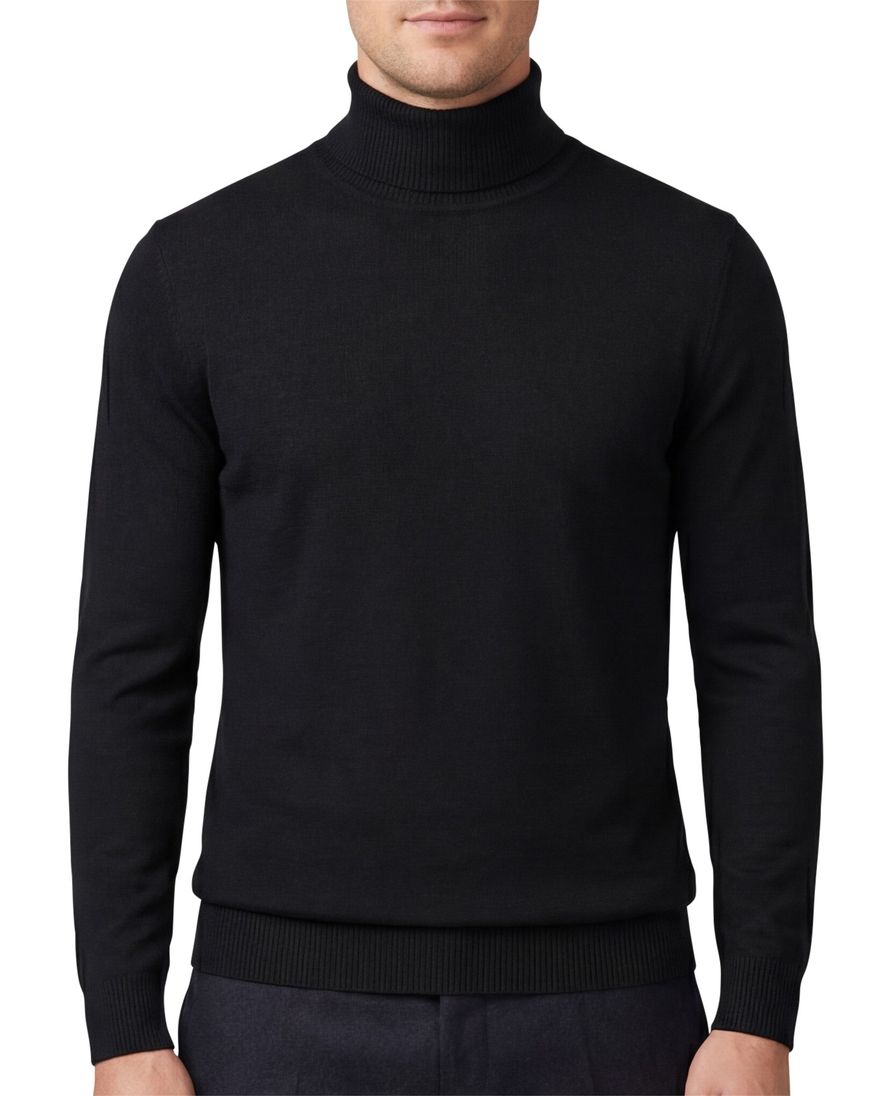 Born with appetite coltrui zwart effen merinowol