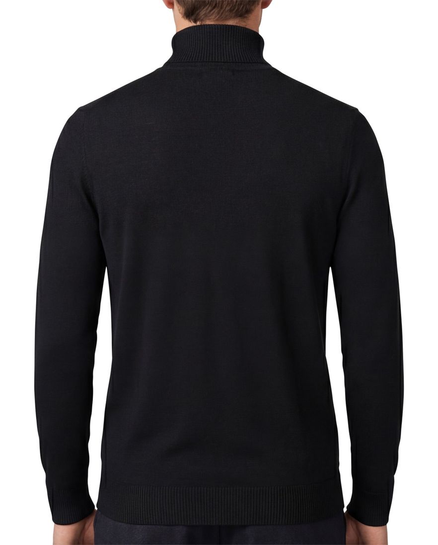 Born with appetite coltrui zwart effen merinowol