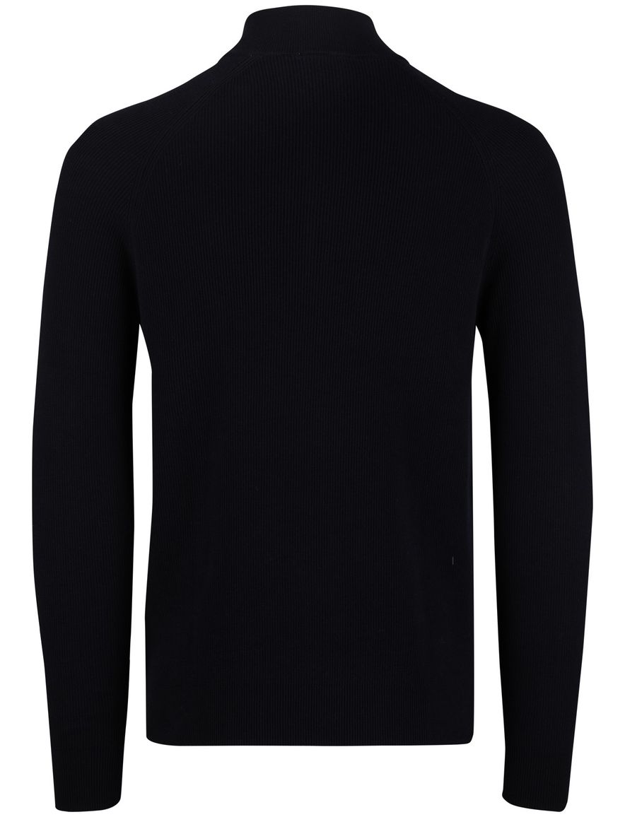 Born with appetite trui half zip navy katoen