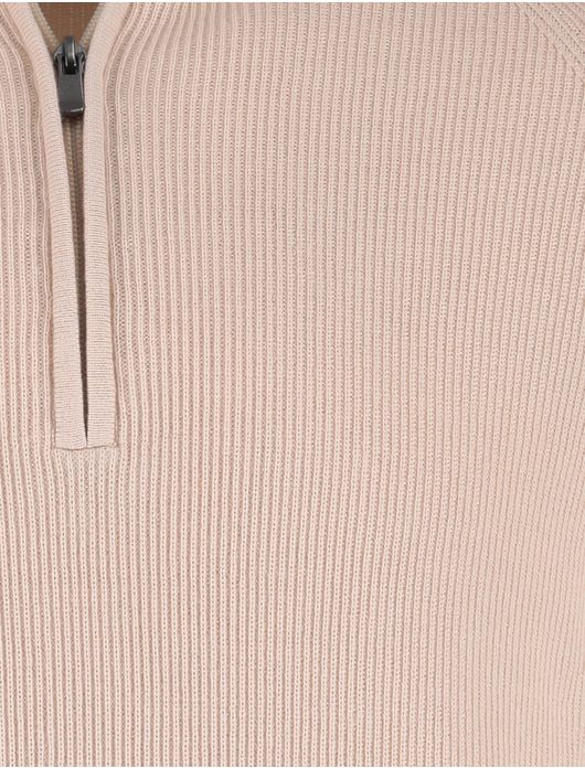 Born With Appetite half zip trui beige