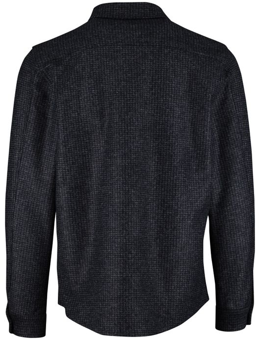 Cavallaro Elisio Overshirt donkerblauw print