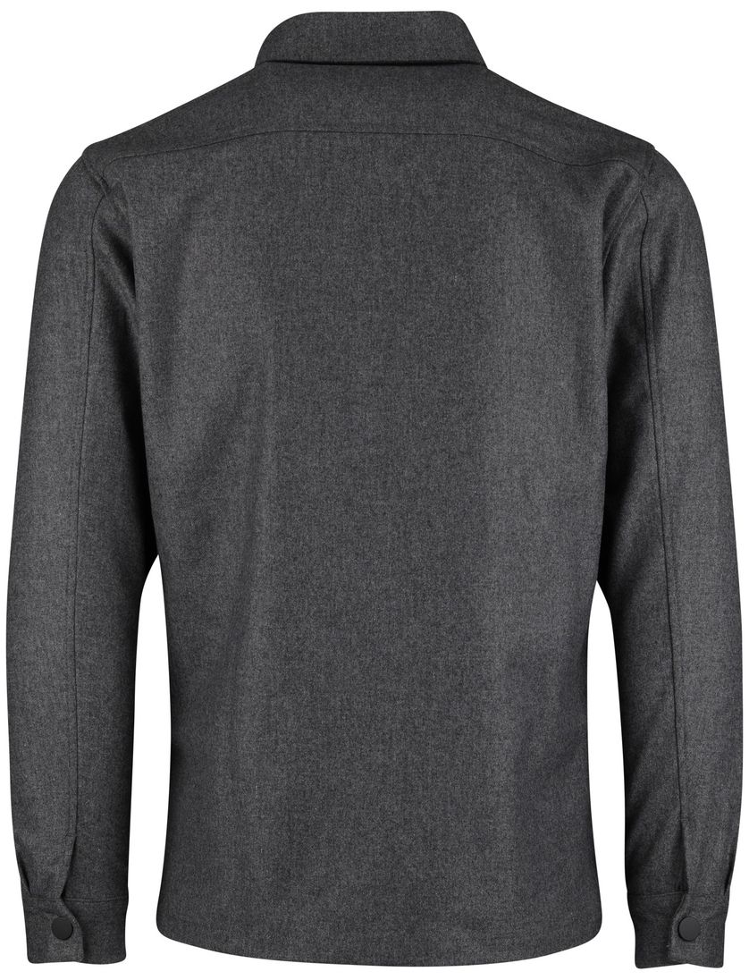 Cavallaro Giovi overshirt antraciet met dubbele borstzakken