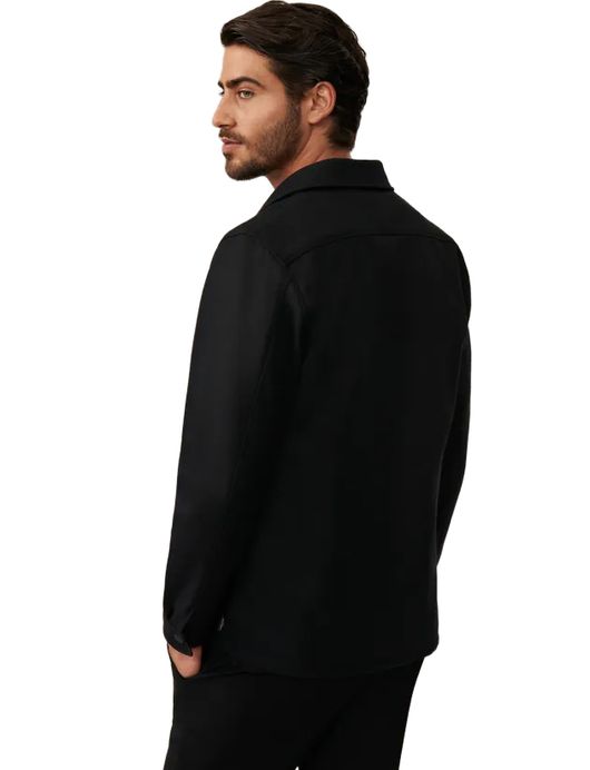 Cavallaro Giovi Overshirt zwart wol