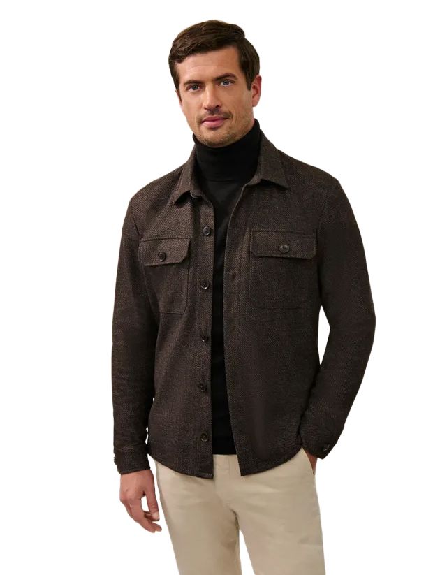 Cavallaro Zento overshirt bruin