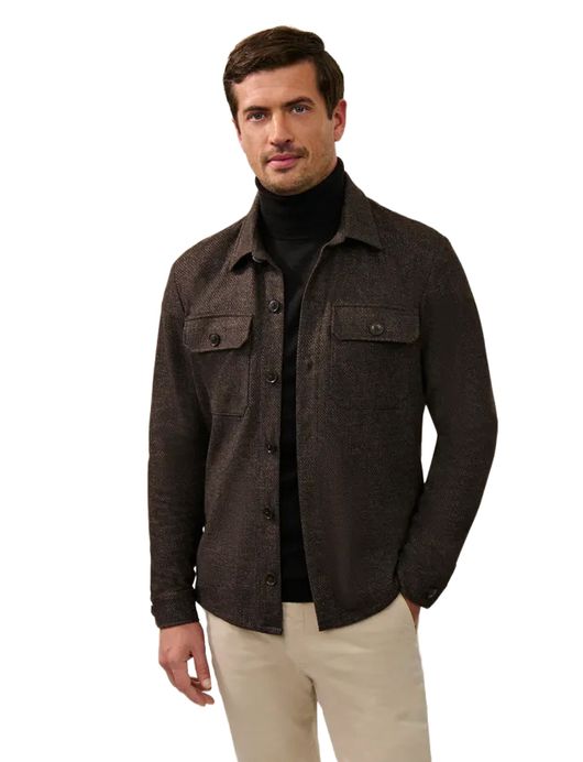 Cavallaro Zento overshirt donkerbruin
