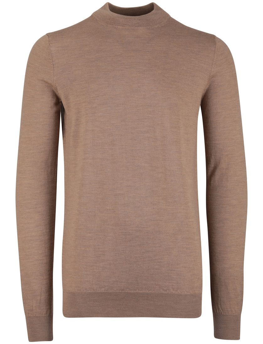 Portofino extra long fit trui bruin gemêleerd