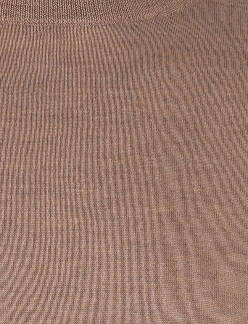 Portofino extra long fit trui bruin gemêleerd